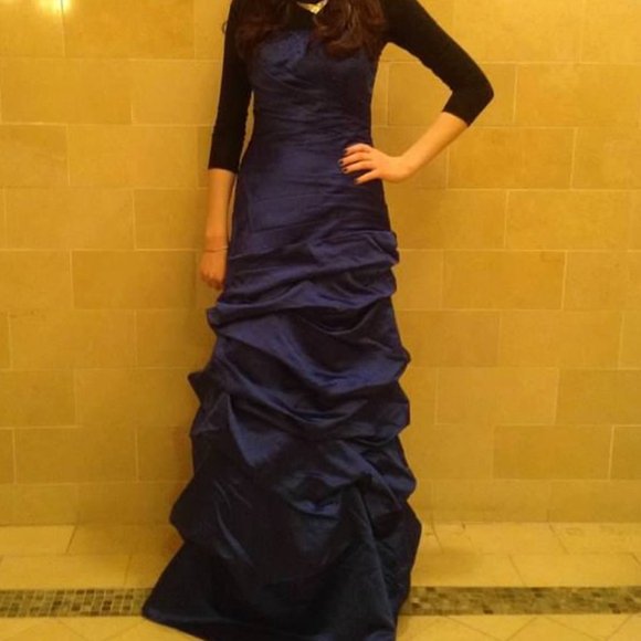 LAST CHANCE - Davids Bridal Horizon Bridesmaid Dress altered 2 - Picture 2 of 8